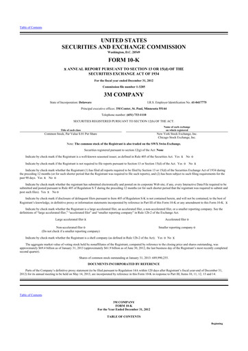 Thumbnail 3M 10-K Annual Report 2012