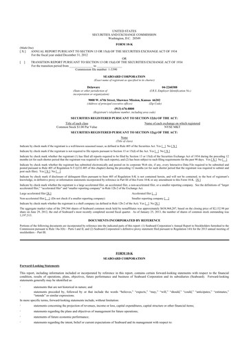 Thumbnail Seaboard Corporation 10-K Annual Report 2012