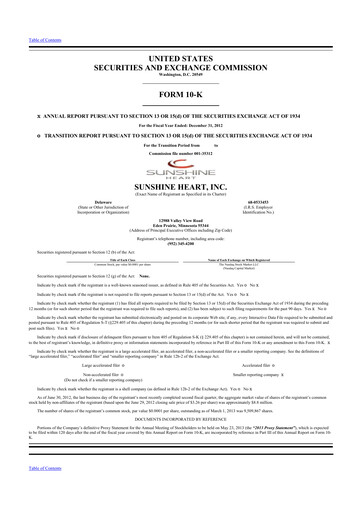 Vorschaubild Nuwellis 10-K Jahresbericht 2012