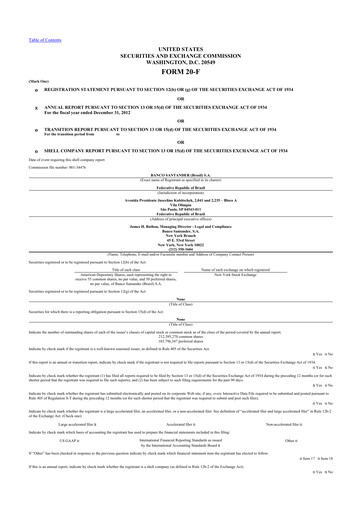 Thumbnail Banco Santander Brasil 20-F Annual Report 