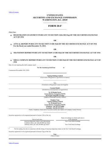 Thumbnail Vipshop
 20-F Annual Report 2012