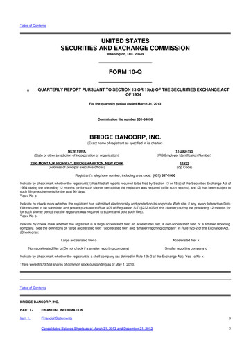 Vorschaubild Dime Community Bancshares 10-Q Quartalsbericht 2013 