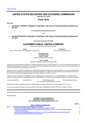 Miniature Alkermes 10-Q Rapport trimestriel 2014 