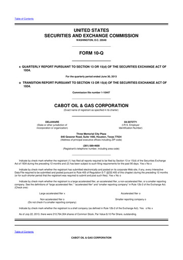 Thumbnail Coterra Energy 10-Q Quarterly Report FY2013 