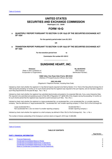Thumbnail Nuwellis 10-Q Quarterly Report FY2013 