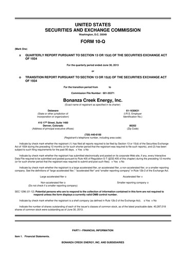 Thumbnail Civitas Resources 10-Q Quarterly Report FY2013 