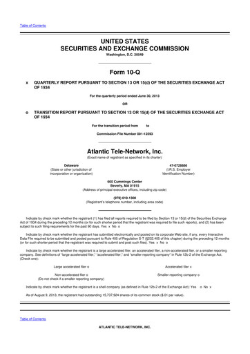 Thumbnail ATN International 10-Q Quarterly Report FY2013 