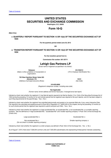 Miniature CrossAmerica Partners 10-Q Rapport trimestriel 2013 