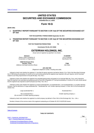 Thumbnail Archrock 10-Q Quarterly Report FY2013 