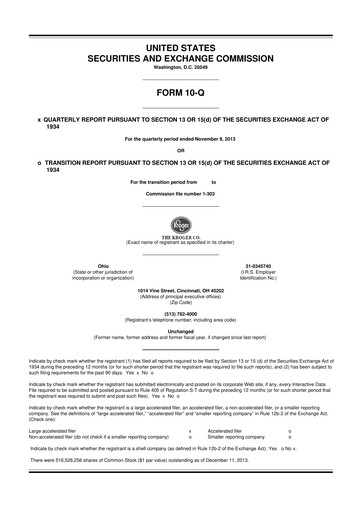 Vorschaubild Kroger 10-Q Quartalsbericht 2013 