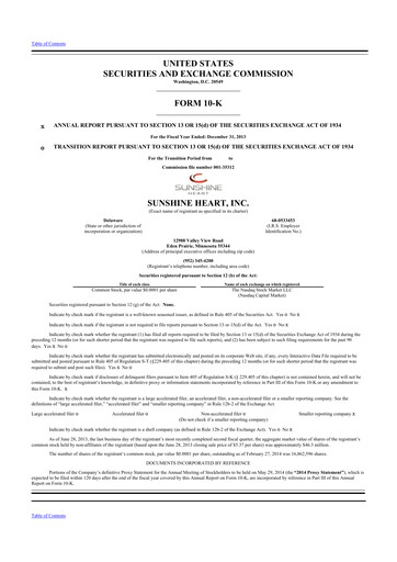 Vorschaubild Nuwellis 10-K Jahresbericht 2013