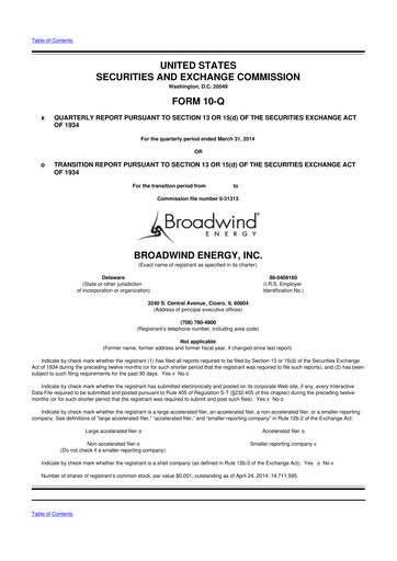 Vorschaubild Broadwind 10-Q Quartalsbericht  