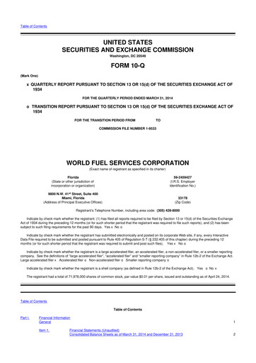 Thumbnail World Kinect 10-Q Quarterly Report FY2014 