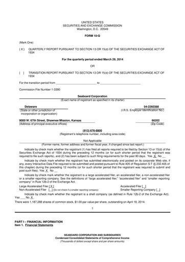 Thumbnail Seaboard Corporation 10-Q Quarterly Report FY2014 