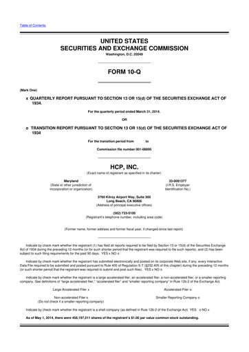 Thumbnail Healthpeak Properties
 10-Q Quarterly Report FY2014 