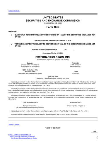 Thumbnail Archrock 10-Q Quarterly Report FY2014 