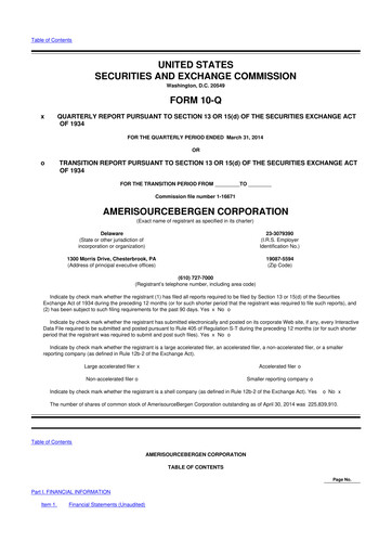 Thumbnail Cencora 10-Q Quarterly Report FY2014 