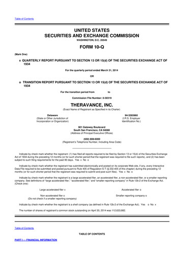 Thumbnail Innoviva 10-Q Quarterly Report FY 