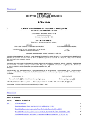 Vorschaubild Dime Community Bancshares 10-Q Quartalsbericht 2014 