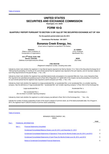 Thumbnail Civitas Resources 10-Q Quarterly Report FY2014 