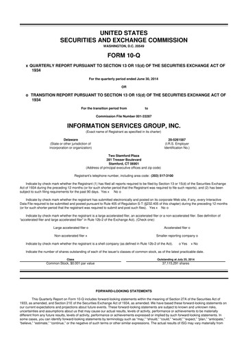 Thumbnail Information Services Group 10-Q Quarterly Report FY2014 