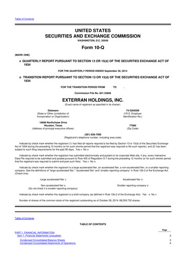 Thumbnail Archrock 10-Q Quarterly Report FY2014 