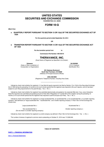 Thumbnail Innoviva 10-Q Quarterly Report FY 