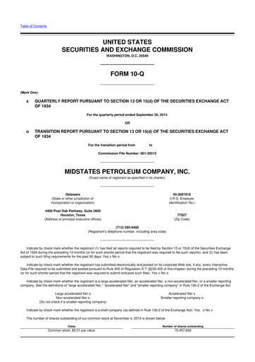 Vorschaubild Amplify Energy
 10-Q Quartalsbericht 2014 