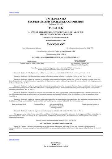 Thumbnail 3M 10-K Annual Report 2014