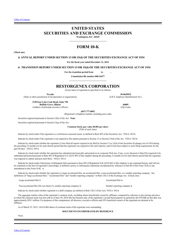 Vorschaubild CervoMed 10-K Jahresbericht 2014