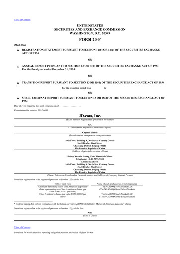 Thumbnail JD.com 20-F Annual Report 2014