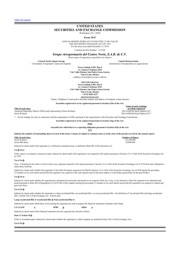 Thumbnail Grupo Aeroportuario Centro Norte
 20-F Annual Report 