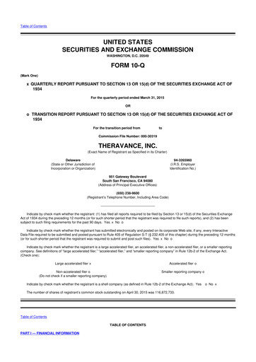 Thumbnail Innoviva 10-Q Quarterly Report FY 