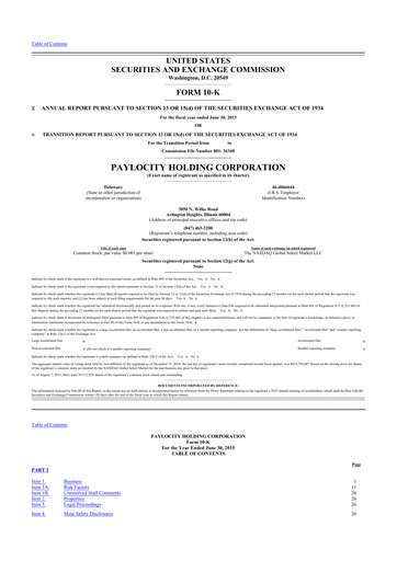 Thumbnail Paylocity 10-K Annual Report 2015