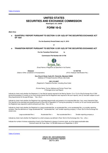 Thumbnail Argan 10-Q Quarterly Report FY2016 