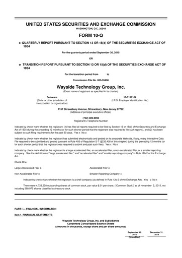 Miniature Climb Global Solutions 10-Q Rapport trimestriel 2015 