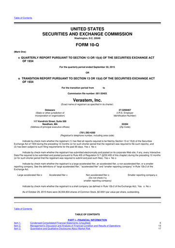 Thumbnail Verastem Oncology
 10-Q Quarterly Report FY2015 