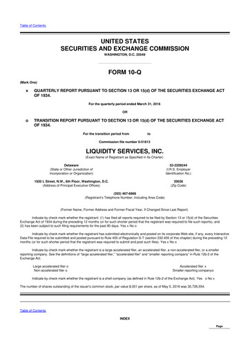 Thumbnail Liquidity Services
 10-Q Quarterly Report FY2016 