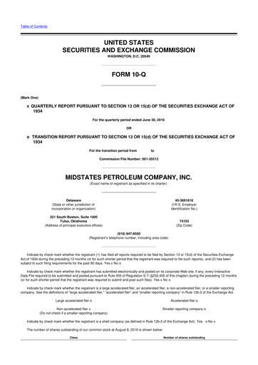 Vorschaubild Amplify Energy
 10-Q Quartalsbericht 2016 