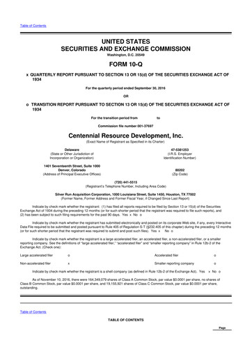 Thumbnail Permian Resources 10-Q Quarterly Report FY2016 