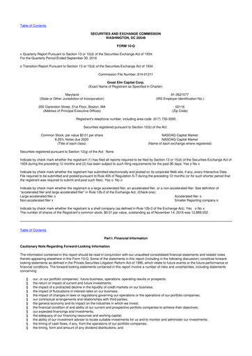 Vorschaubild Great Elm Capital
 10-Q Quartalsbericht  