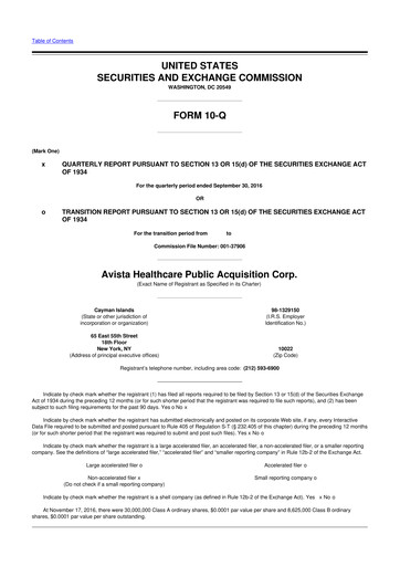 Miniature Organogenesis 10-Q Rapport trimestriel 2016 