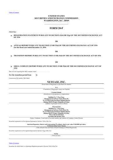 Vorschaubild NetEase 20-F Jahresbericht 2016