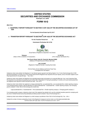 Thumbnail Argan 10-Q Quarterly Report FY2018 