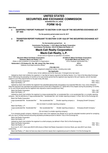 Thumbnail Veris Residential 10-Q Quarterly Report FY2017 