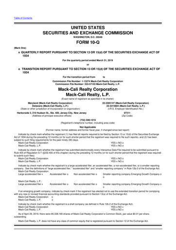Thumbnail Veris Residential 10-Q Quarterly Report FY2019 