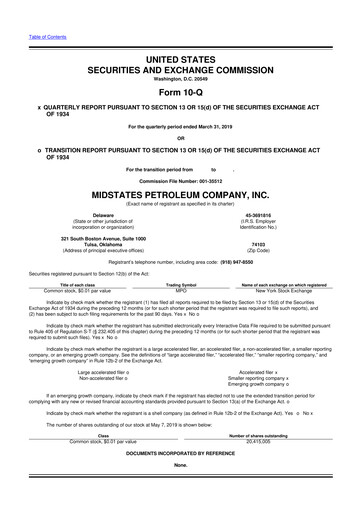 Vorschaubild Amplify Energy
 10-Q Quartalsbericht 2019 