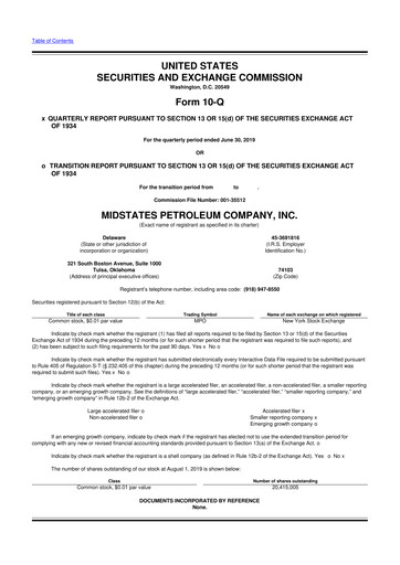 Vorschaubild Amplify Energy
 10-Q Quartalsbericht 2019 