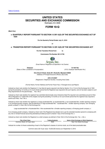 Thumbnail Argan 10-Q Quarterly Report FY2020 