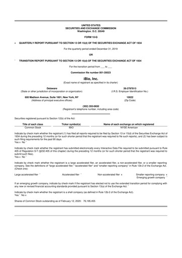 Thumbnail iBio 10-Q Quarterly Report FY 